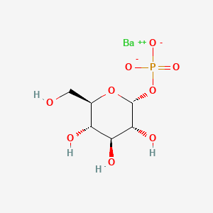 molecular formula C6H11BaO9P B12712133 alpha-Glucose-1-phosphate barium CAS No. 71662-16-3