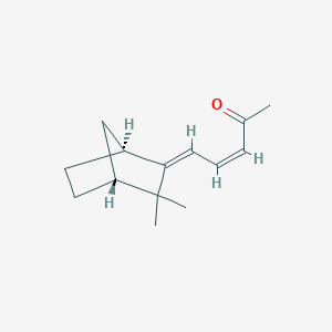 molecular formula C14H20O B12712160 Bornelone, (3Z,5Z)- CAS No. 93752-01-3