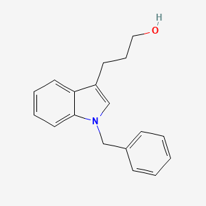molecular formula C18H19NO B1271217 3-(1-benzyl-1H-indol-3-yl)propan-1-ol CAS No. 29957-93-5