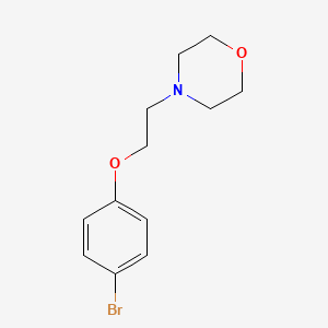 molecular formula C12H16BrNO2 B1271218 4-[2-(4-Bromophenoxy)ethyl]morpholine CAS No. 836-59-9