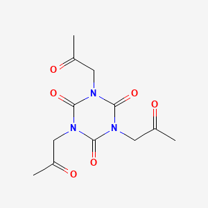 molecular formula C12H15N3O6 B12712191 Tris(2-oxopropyl)isocyanurate CAS No. 61050-97-3