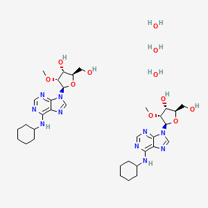 molecular formula C34H56N10O11 B12712197 SDZ-WAG-994 sesquihydrate CAS No. 143480-90-4