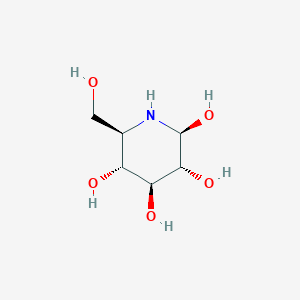 molecular formula C6H13NO5 B12712243 beta-D-Nojirimycin pyranose CAS No. 1932485-16-9