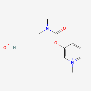 molecular formula C9H14N2O3 B12712263 Pyridostigmine hydroxide CAS No. 587-32-6