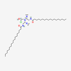 molecular formula C46H90ClN5O3 B12712271 N,N'-(((2-Chloro-2-hydroxyethyl)imino)bis(ethane-1,2-diyliminoethane-1,2-diyl))distearamide CAS No. 94113-58-3