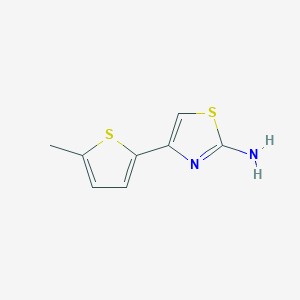 molecular formula C8H8N2S2 B1271230 4-(5-Methyl-thiophen-2-yl)-thiazol-2-ylamine CAS No. 383129-75-7