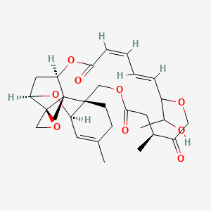 molecular formula C29H38O9 B12712331 Miotoxin B CAS No. 93633-90-0