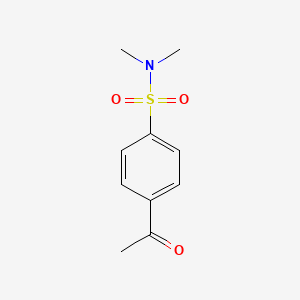 molecular formula C10H13NO3S B1271235 4-Acetyl-N,N-dimethyl-benzenesulfonamide CAS No. 60000-87-5