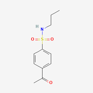 molecular formula C11H15NO3S B1271236 4-乙酰基-N-丙基苯磺酰胺 CAS No. 620986-48-3