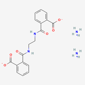 molecular formula C18H22N4O6 B12712397 Diammonium 2,2'-(1,2-ethanediylbis(iminocarbonyl))bisbenzoate CAS No. 84308-52-1