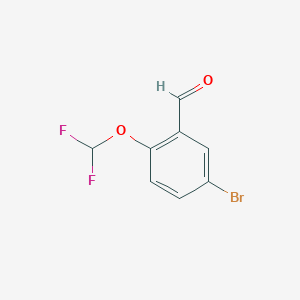 molecular formula C8H5BrF2O2 B1271241 5-Bromo-2-(difluoromethoxy)benzaldehyde CAS No. 329269-64-9