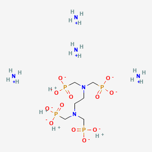 molecular formula C6H32N6O12P4 B12712413 Tetraammonium tetrahydrogen (ethane-1,2-diylbis(nitrilobis(methylene)))tetrakisphosphonate CAS No. 93983-10-9