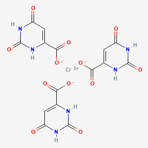 molecular formula C15H9CrN6O12 B12712473 chromium(3+);2,4-dioxo-1H-pyrimidine-6-carboxylate CAS No. 94333-35-4