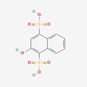 molecular formula C10H8O7S2 B12712526 2-Hydroxynaphthalene-1,4-disulphonic acid CAS No. 85895-99-4