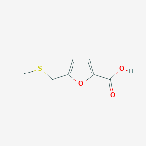 molecular formula C7H8O3S B1271253 5-[(Methylthio)methyl]-2-furoic acid CAS No. 94084-70-5