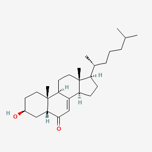 molecular formula C27H44O2 B12712540 3beta-Hydroxy-5beta-cholest-7-en-6-one CAS No. 39219-58-4