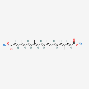 molecular formula C24H26Na2O4 B12712587 Norbixin disodium CAS No. 33261-81-3