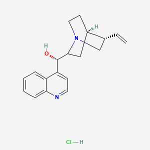 molecular formula C19H23ClN2O B12712673 Cinchonan-9-ol, hydrochloride, (8alpha,9R)- CAS No. 74220-37-4