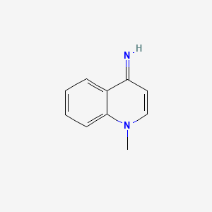 molecular formula C10H10N2 B12712676 1-Methyl-4(1H)-quinolinimine CAS No. 2400-75-1