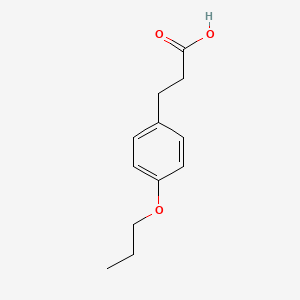 molecular formula C12H16O3 B1271270 3-(4-Propoxyphenyl)propanoic acid CAS No. 3243-40-1