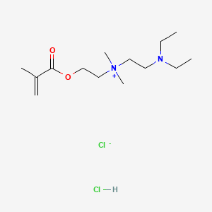 molecular formula C14H30Cl2N2O2 B12712721 (2-(Diethylamino)ethyl)dimethyl(2-((2-methyl-1-oxoallyl)oxy)ethyl)ammonium chloride hydrochloride CAS No. 62470-85-3