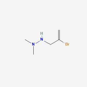 molecular formula C5H11BrN2 B12712744 Hydrazine, 1,1-dimethyl-2-(2-bromoallyl)- CAS No. 102570-85-4