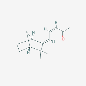 molecular formula C14H20O B12712837 Bornelone, (3Z,5E)- CAS No. 58404-77-6