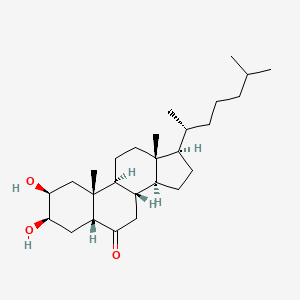molecular formula C27H46O3 B12712864 2,3-Dihydroxycholestan-6-one CAS No. 7674-80-8
