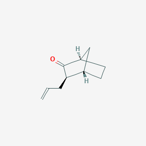 molecular formula C10H14O B12712967 3-Allylnorcamphor, (1R-exo)- CAS No. 149575-35-9