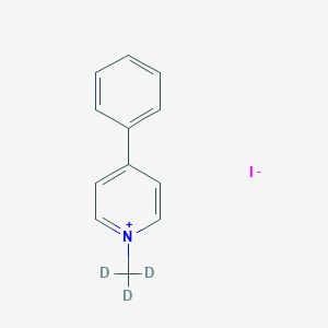 molecular formula C12H12IN B127130 N-(甲基-d3)-4-苯基吡啶碘化物 CAS No. 207556-07-8