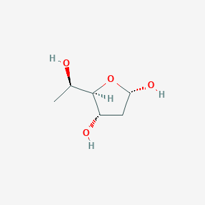 molecular formula C6H12O4 B12713004 alpha-D-Digitoxofuranose CAS No. 97331-74-3