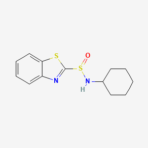 molecular formula C13H16N2OS2 B12713026 n-Cyclohexylbenzothiazylsulfenamide CAS No. 23528-81-6