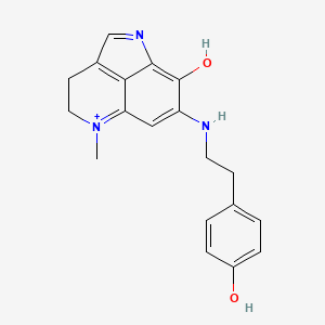 molecular formula C19H20N3O2+ B12713084 Makulavamine J CAS No. 174232-35-0