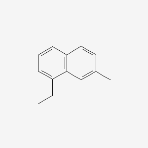 molecular formula C13H14 B12713197 1-Ethyl-7-methylnaphthalene CAS No. 31032-92-5