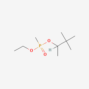 molecular formula C9H21O3P B12713262 Ethyl 1,2,2-trimethylpropyl methylphosphonate CAS No. 7040-56-4