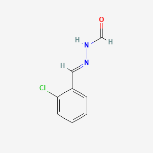 molecular formula C8H7ClN2O B12713270 (E)-((2-Chlorophenyl)methylene)hydrazinecarboxaldehyde CAS No. 133661-91-3
