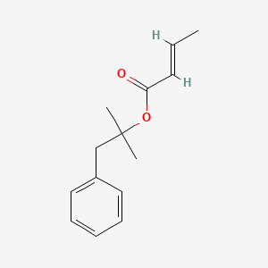 molecular formula C14H18O2 B12713297 Dimethylbenzyl carbinyl crotonate CAS No. 93762-34-6