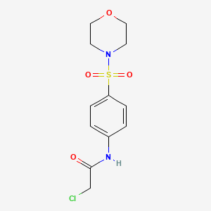 molecular formula C12H15ClN2O4S B1271334 2-chloro-N-[4-(morpholin-4-ylsulfonyl)phenyl]acetamide CAS No. 35959-60-5
