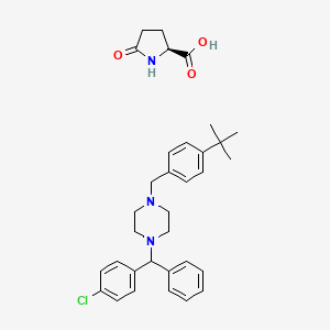 molecular formula C38H47ClN4O6 B12713402 Einecs 300-810-7 CAS No. 93963-66-7