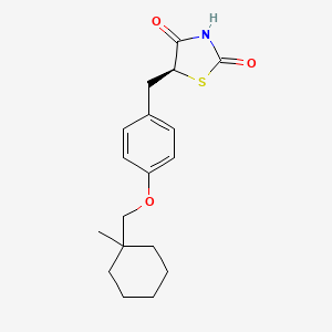 molecular formula C18H23NO3S B12713418 Ciglitazone, (S)- CAS No. 96207-23-7