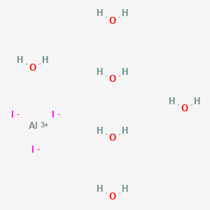 molecular formula AlH12I3O6 B12713420 Aluminum iodide hexahydrate CAS No. 10090-53-6
