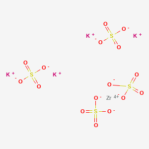 molecular formula K4O16S4Zr B12713468 Potassium zirconium sulfate CAS No. 53608-79-0