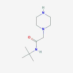 molecular formula C10H21N3O B1271347 N-(tert-butyl)-2-piperazin-1-ylacetamide CAS No. 89433-49-8