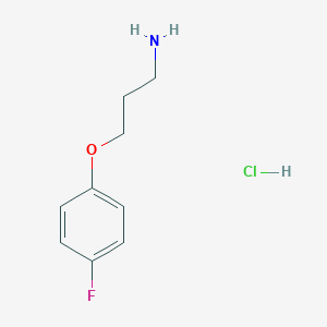 molecular formula C9H13ClFNO B127135 3-(4-氟苯氧基)丙胺盐酸盐 CAS No. 148941-98-4