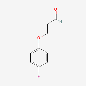 molecular formula C9H9FO2 B12713544 3-(4-Fluorophenoxy)propionaldehyde CAS No. 84946-15-6