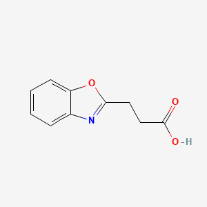 molecular formula C10H9NO3 B1271360 3-(1,3-Benzoxazol-2-yl)propanoic acid CAS No. 78757-00-3