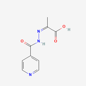 molecular formula C9H9N3O3 B12713667 Isoniazid pyruvate, (Z)- CAS No. 1393599-25-1