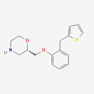 molecular formula C16H19NO2S B12713685 Teniloxazine, (S)- CAS No. 901119-84-4