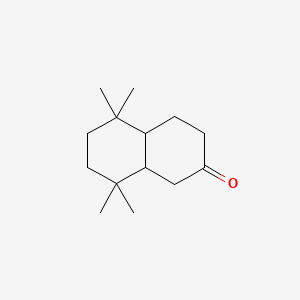molecular formula C14H24O B12713798 Octahydro-5,5,8,8-tetramethylnaphthalene-2(1H)-one CAS No. 74271-19-5