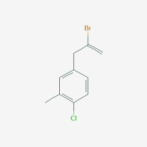 molecular formula C10H10BrCl B1271393 2-溴-3-(4-氯-3-甲基苯基)-1-丙烯 CAS No. 842140-31-2